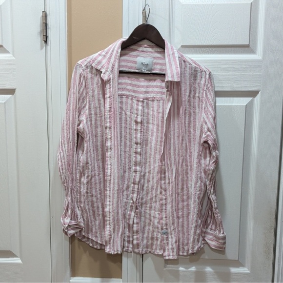 Rails Sydney Florence Stripe Top M Blush and Cream - Picture 5 of 6